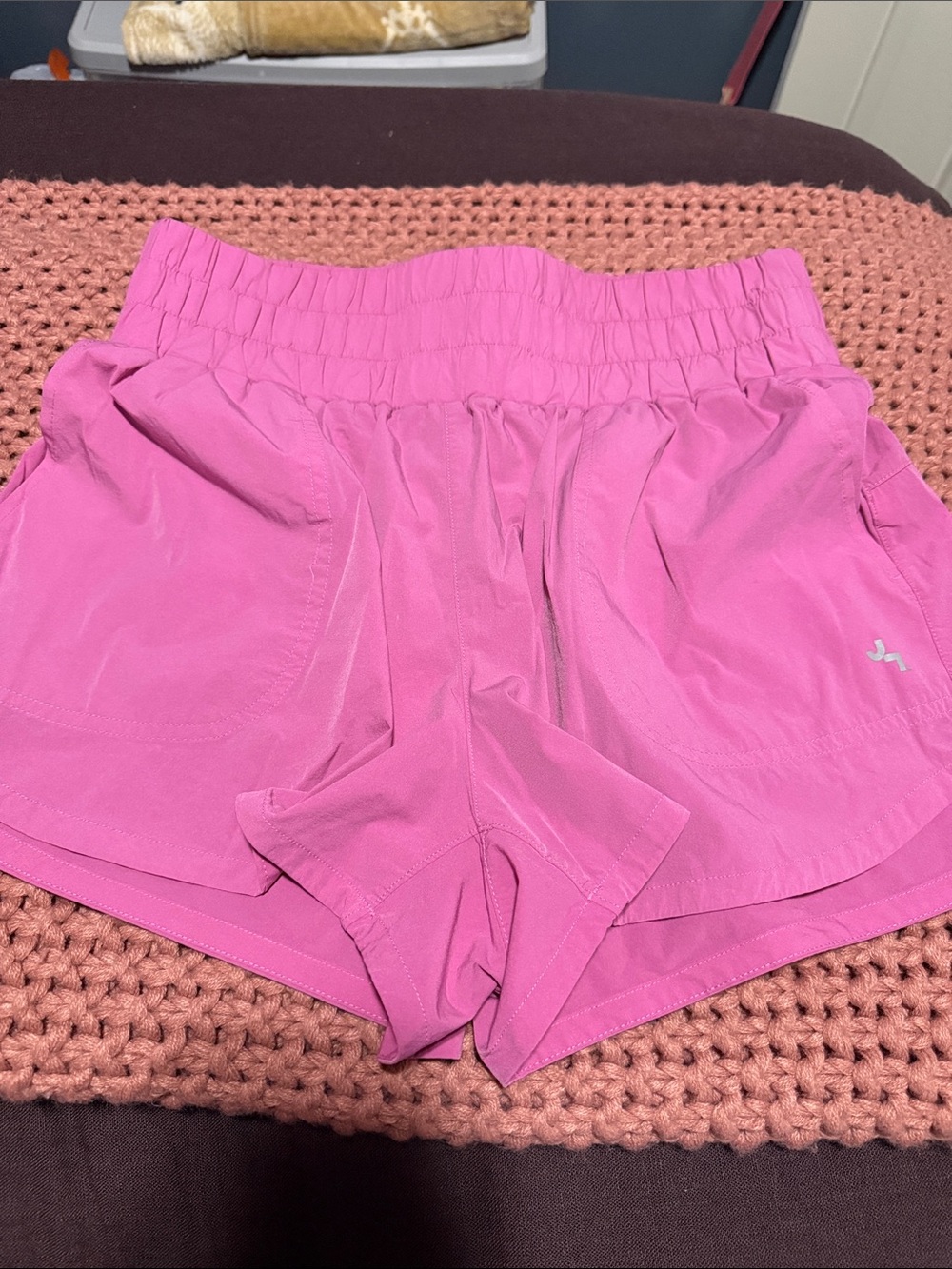 JoyLab Hot Pink Running Shorts with Elastic Waist
